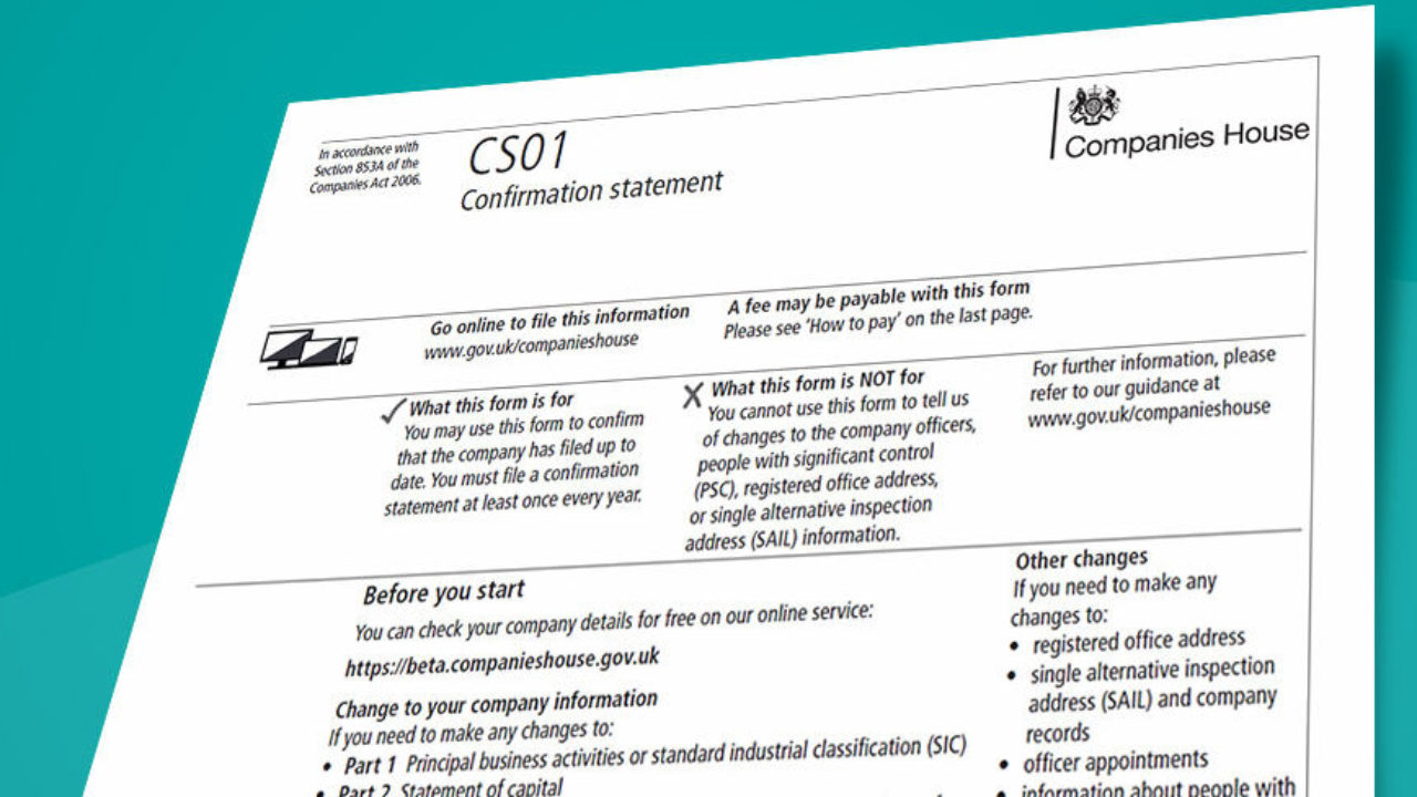 What is a Confirmation Statement? 23st Formations With Share Certificate Template Companies House