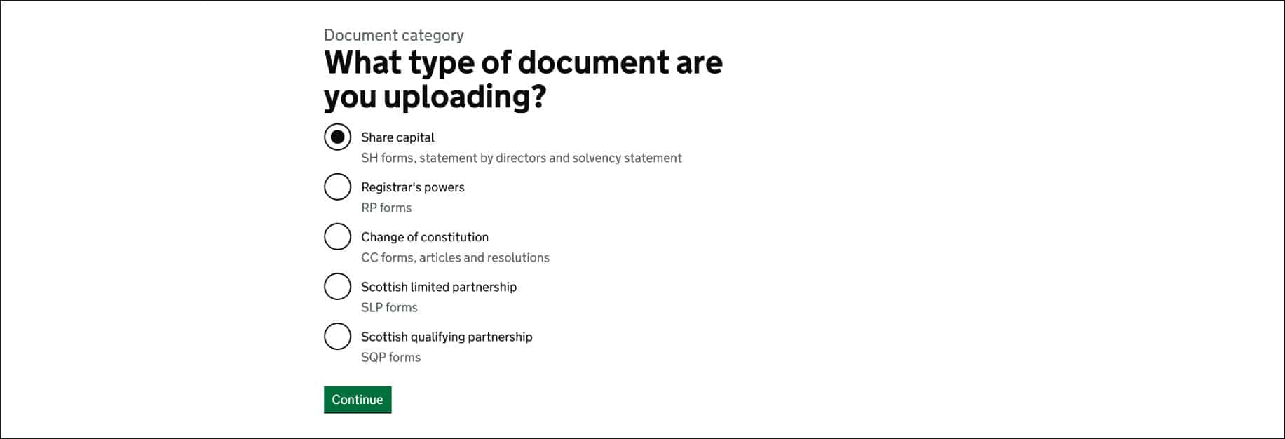What types of documents are you uploading?