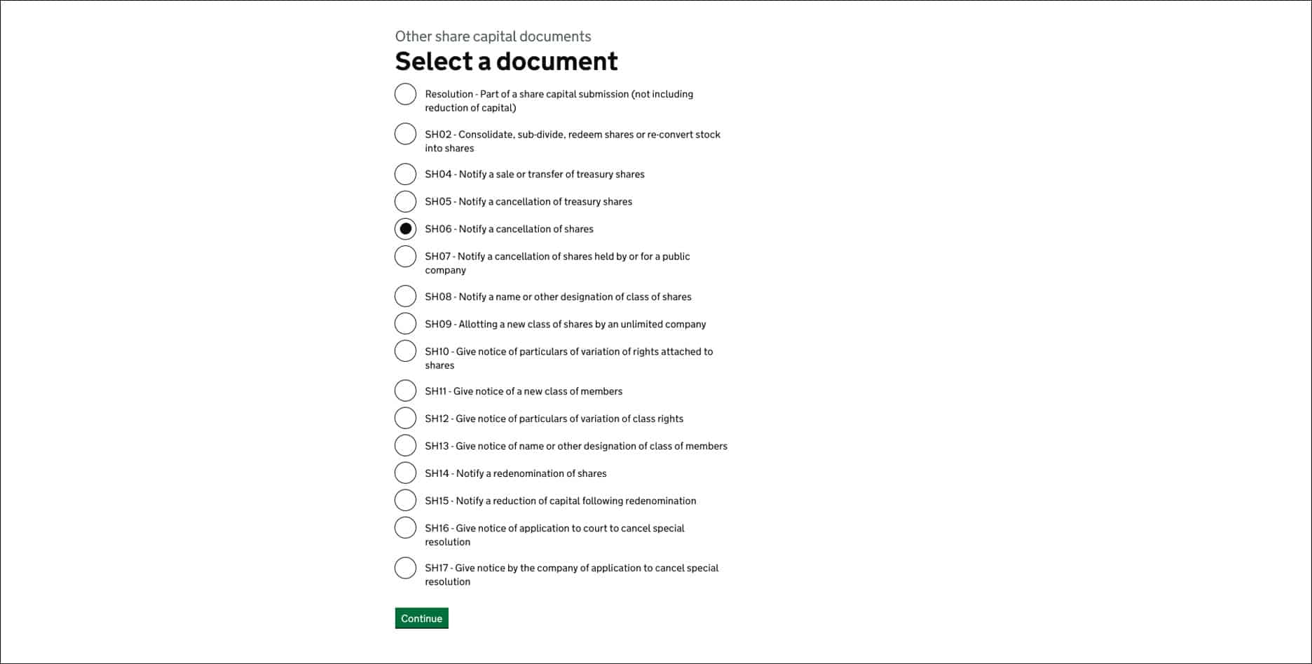 Select a document