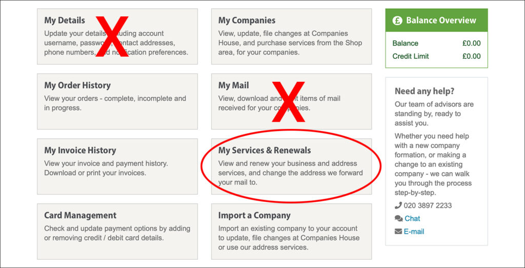 How to change your forwarding address 1st formations