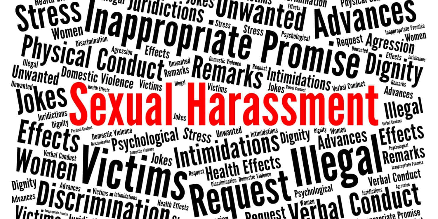 Sexual harassment word cloud.